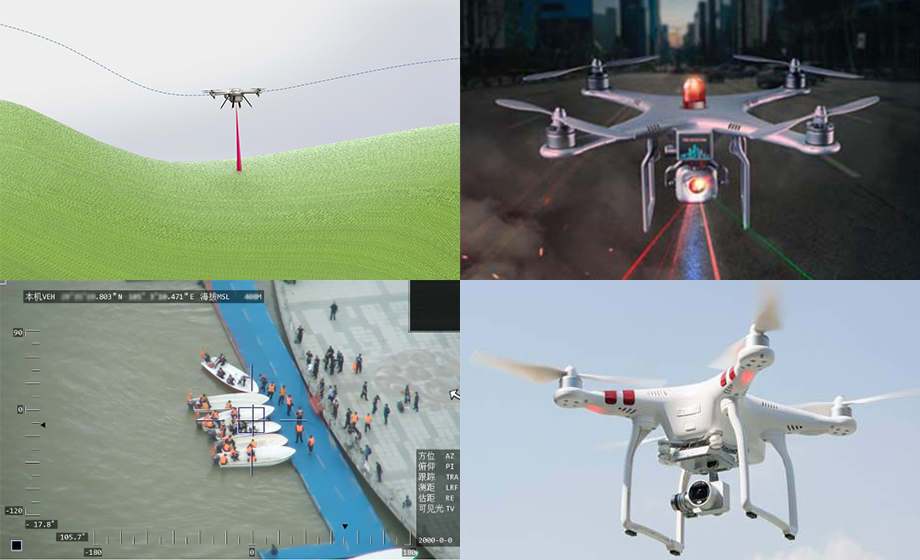 雷達(dá)傳感器無人機(jī)定高/輔助降落周界安防監(jiān)控